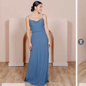 Revelry Skye chiffon bridesmaid dress size 2 NO ALTERATIONS